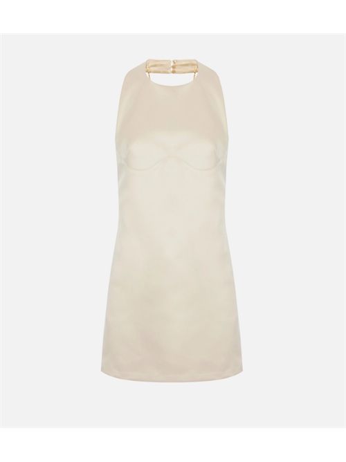 DUCHESSE MINI DRESS ELISABETTA FRANCHI | AB87162E2193 burro